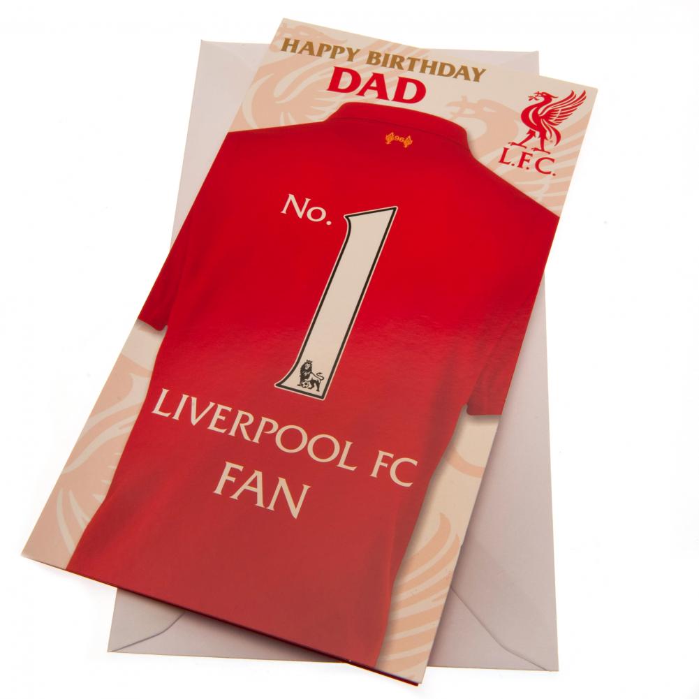 Liverpool FC No. 1 Dad Birthday Card