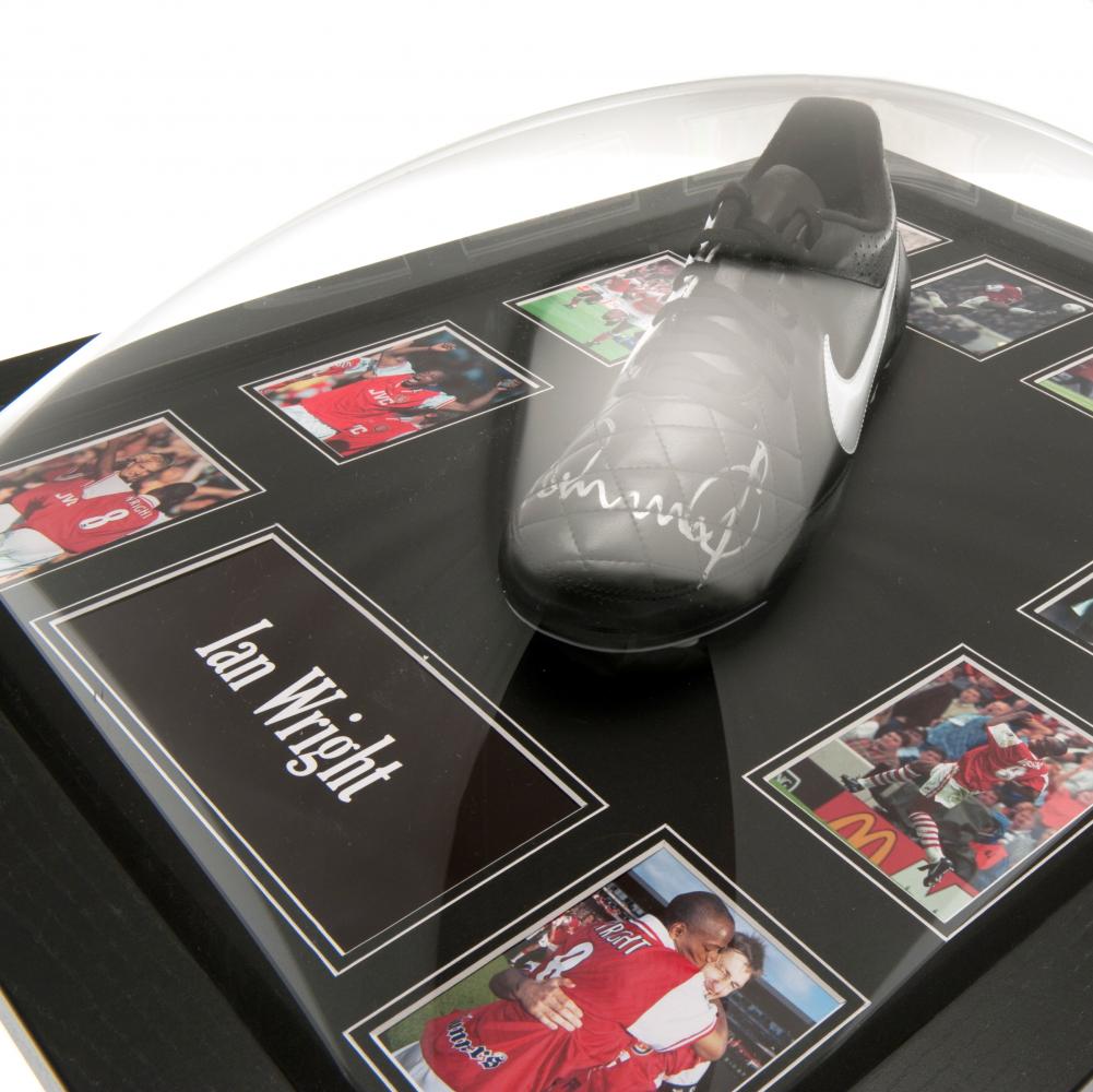 100437-Arsenal-FC-Wright-Signed-Boot-Framed-1