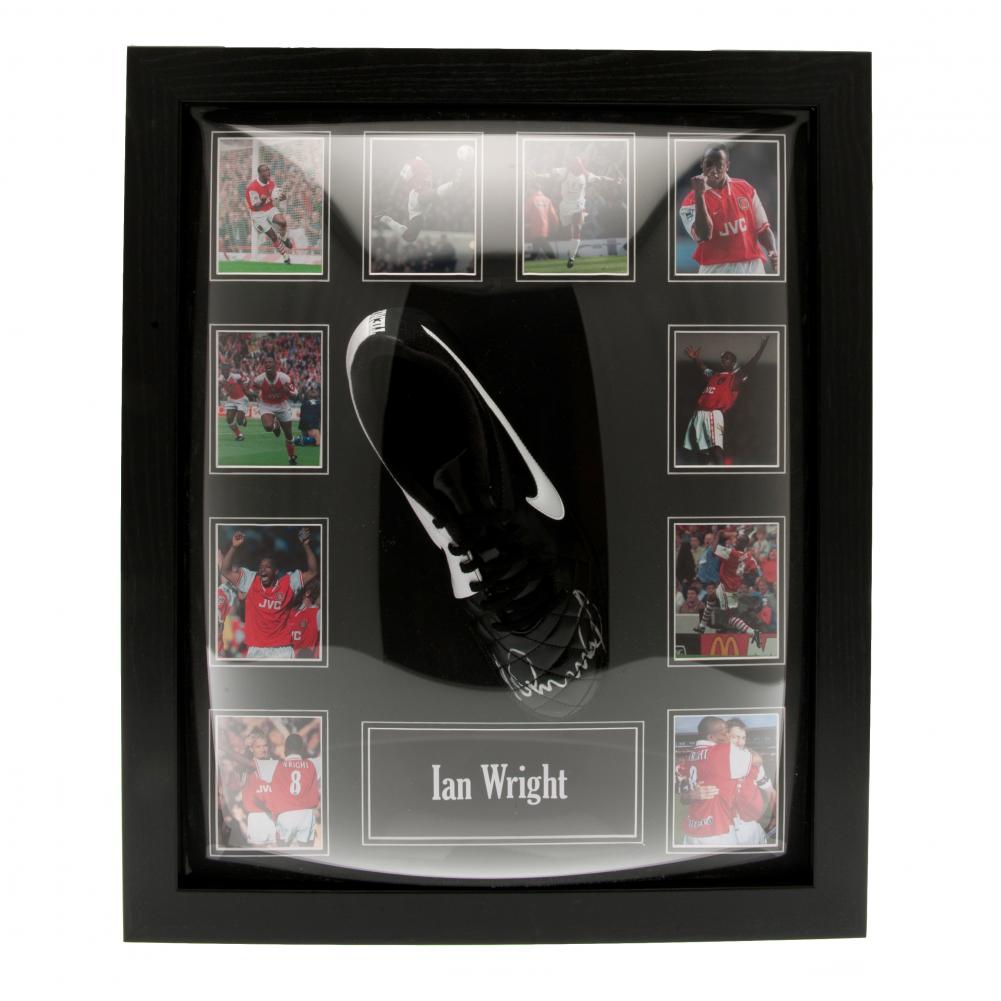 100437-Arsenal-FC-Wright-Signed-Boot-Framed