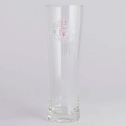 Manchester United FC Mono Crest Tall Beer Glass