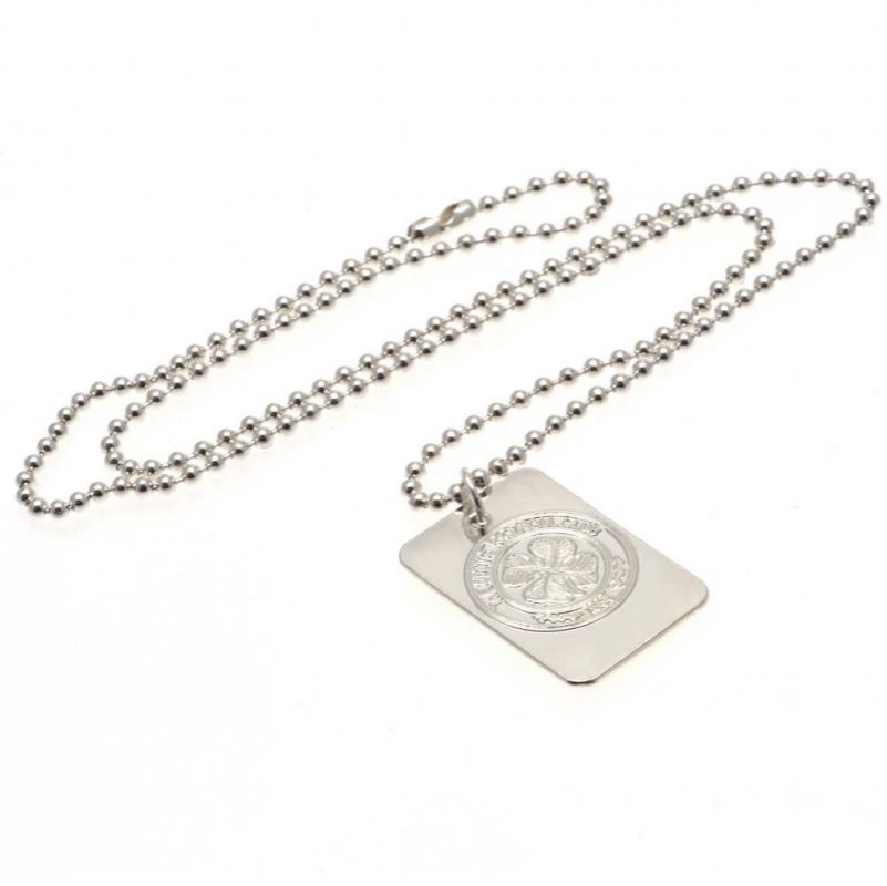 23652 Celtic FC Silver Plated Dog Tag Chain