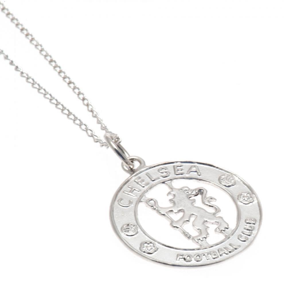 3946-Chelsea-FC-Sterling-Silver-Pendant-Chain-CR