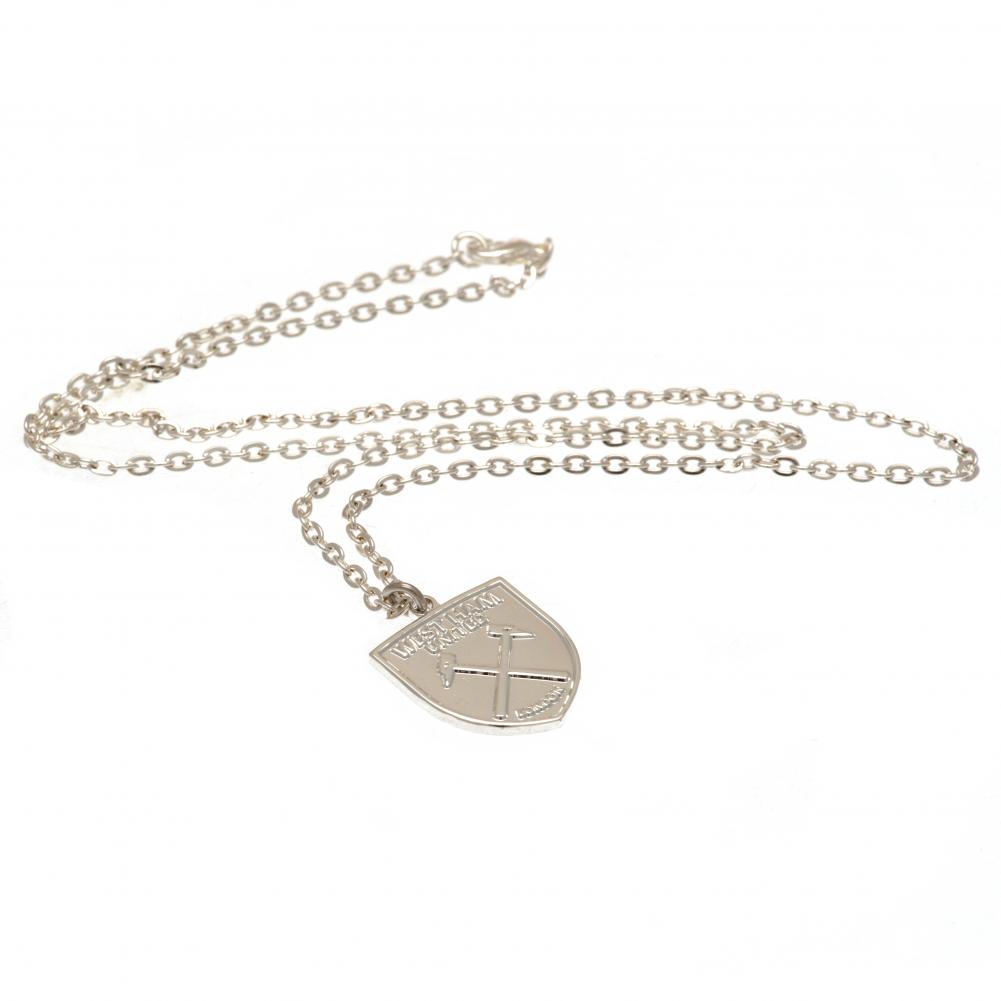 5060-West-Ham-United-FC-Silver-Plated-Pendant-Chain-CR