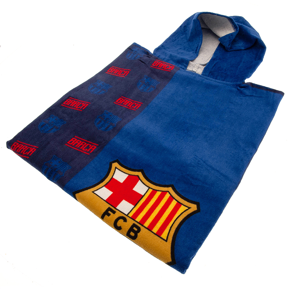 TM-03387-FC-Barcelona-Kids-Hooded-Poncho