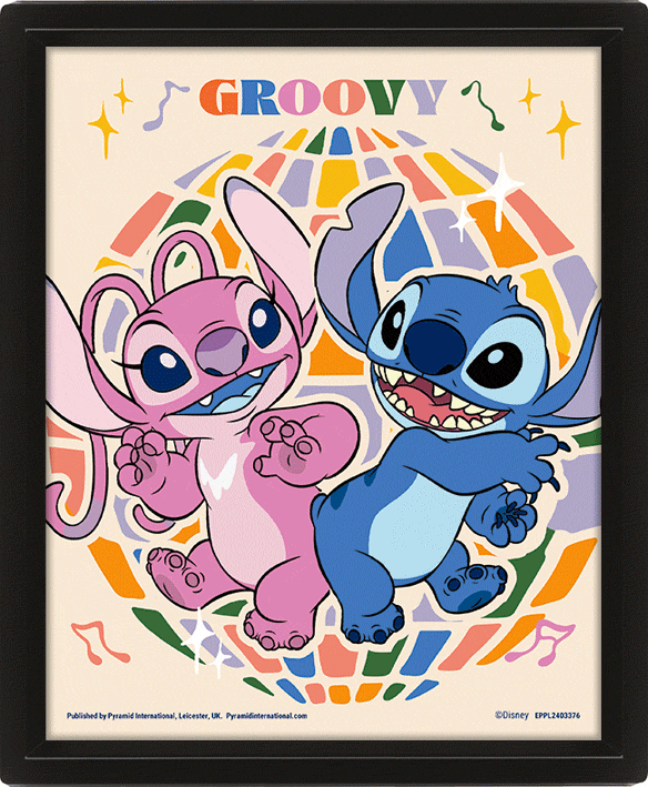 TM-07354-Lilo-Stitch-Groovy-Framed-3D-Picture