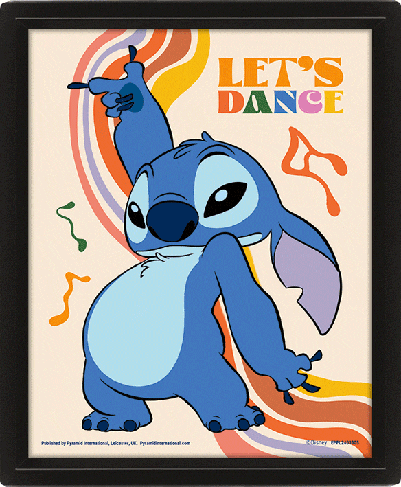 TM-07355-Lilo-Stitch-Lets-Dance-Framed-3D-Picture