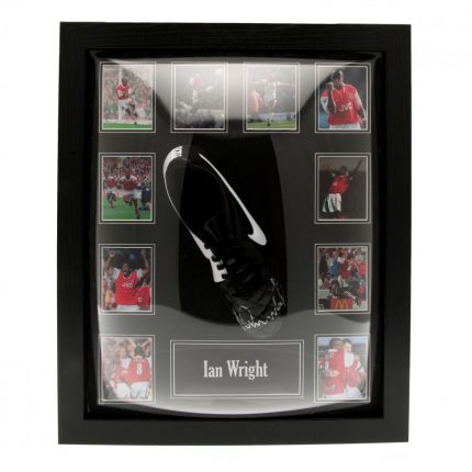 Arsenal FC Wright Signed Boot (Framed)