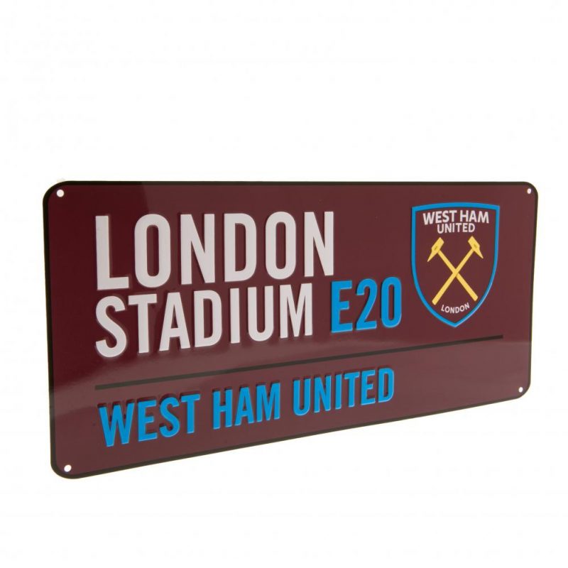 111916 West Ham United FC Street Sign CL