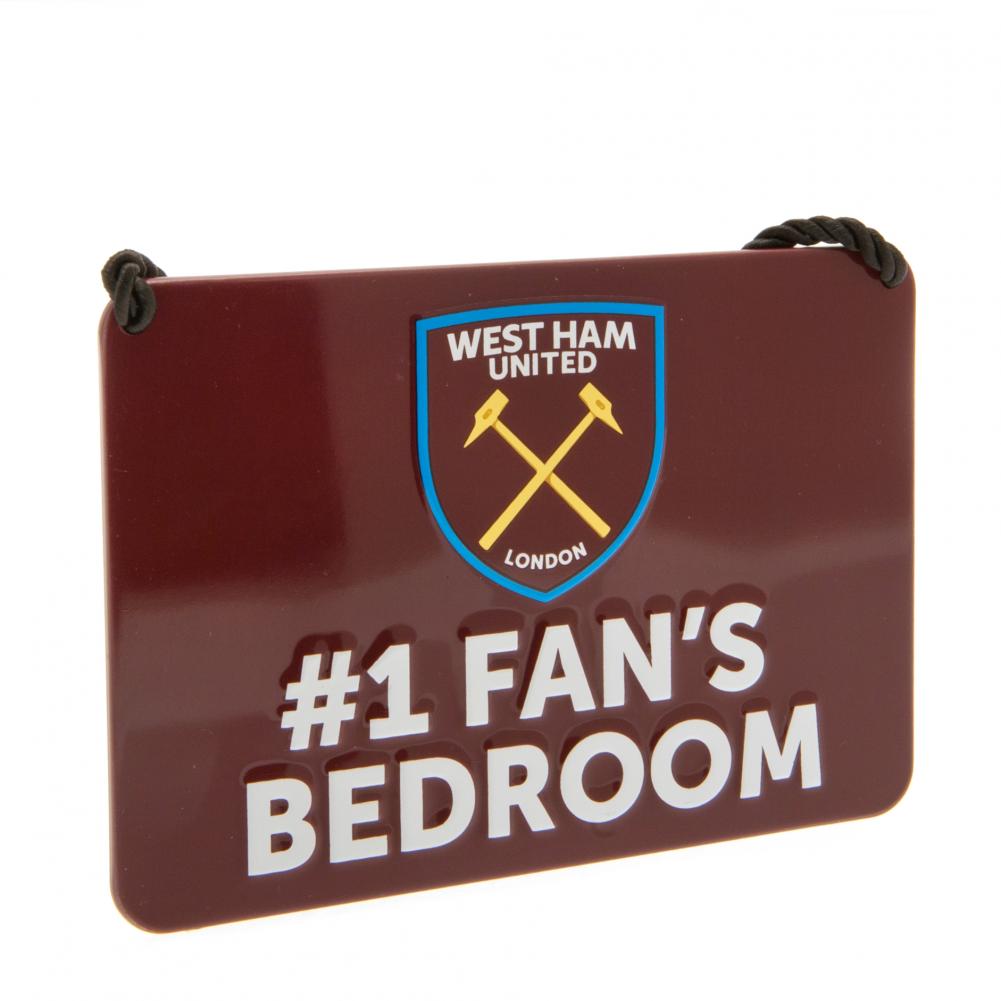 111945-West-Ham-United-FC-Bedroom-Sign-No1-Fan 111945 West Ham United FC Bedroom Sign No1 Fan