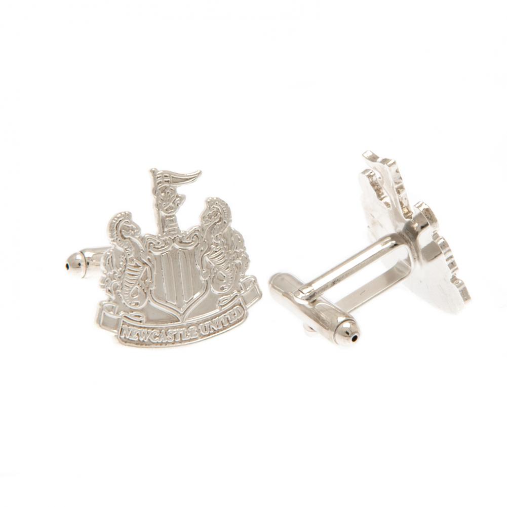 122741-Newcastle-United-FC-Silver-Plated-Formed-Cufflinks