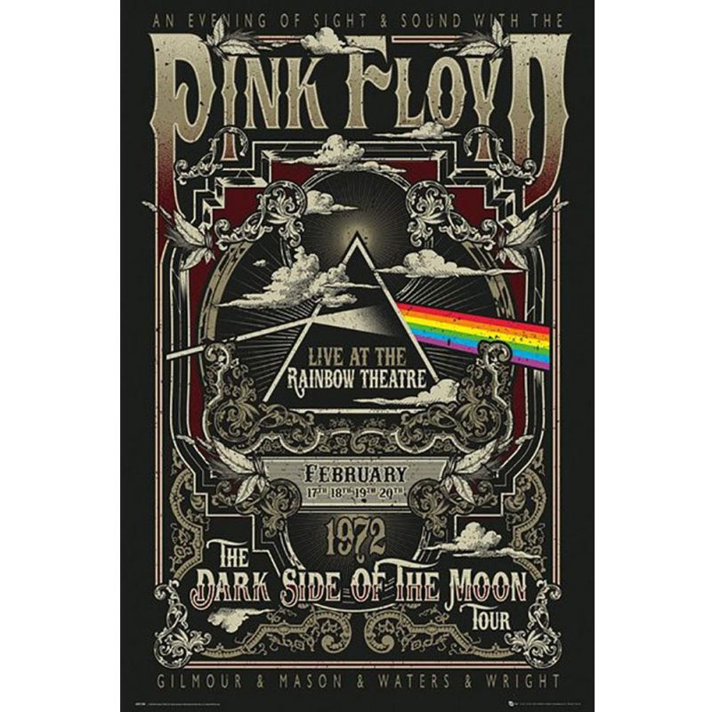 144253 Pink Floyd Poster Rainbow Theatre