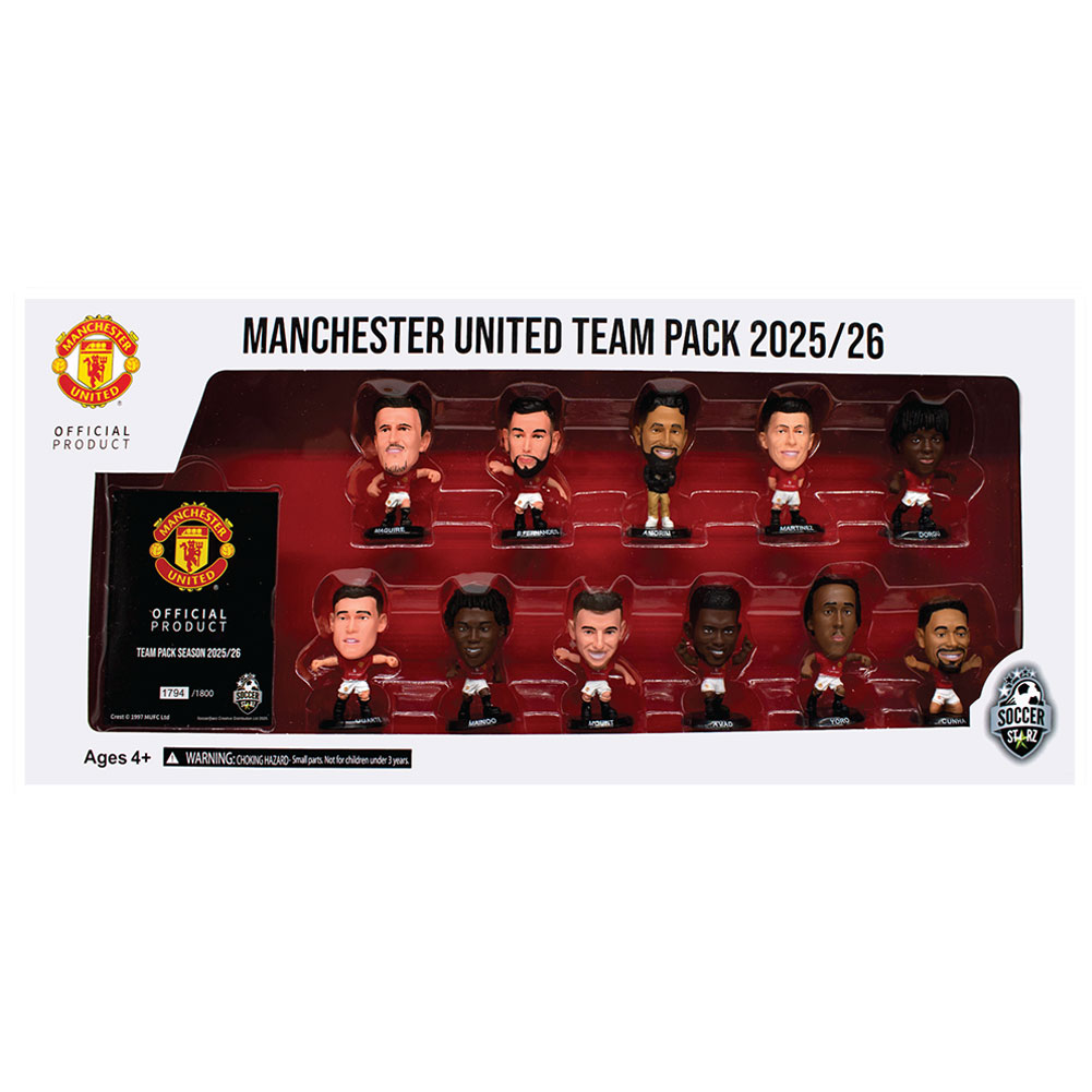 TM-07331-Manchester-United-FC-SoccerStarz-Season-25-26-Player-Team-Pack TM 07331 Manchester United FC SoccerStarz Season 25 26 Player Team Pack