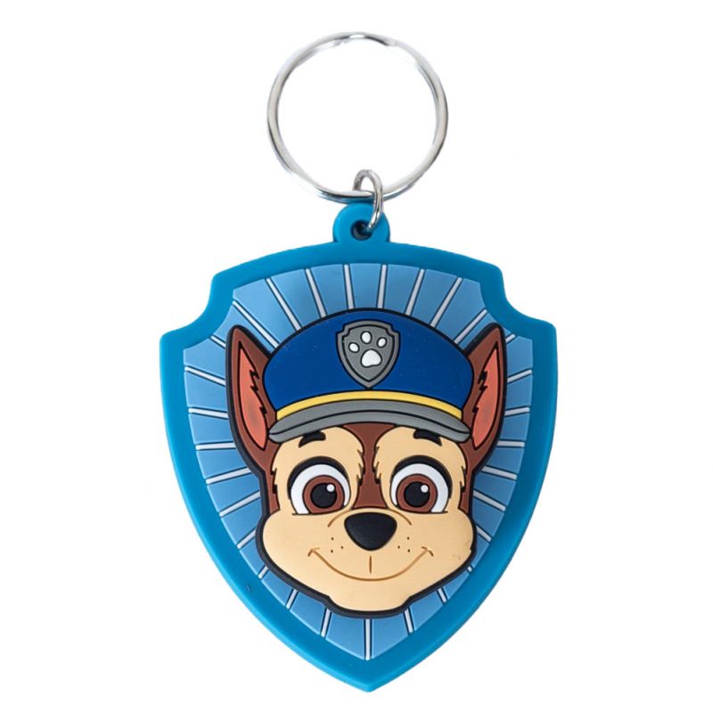 TM 07426 Paw Patrol Chase Spinning PVC Keyring