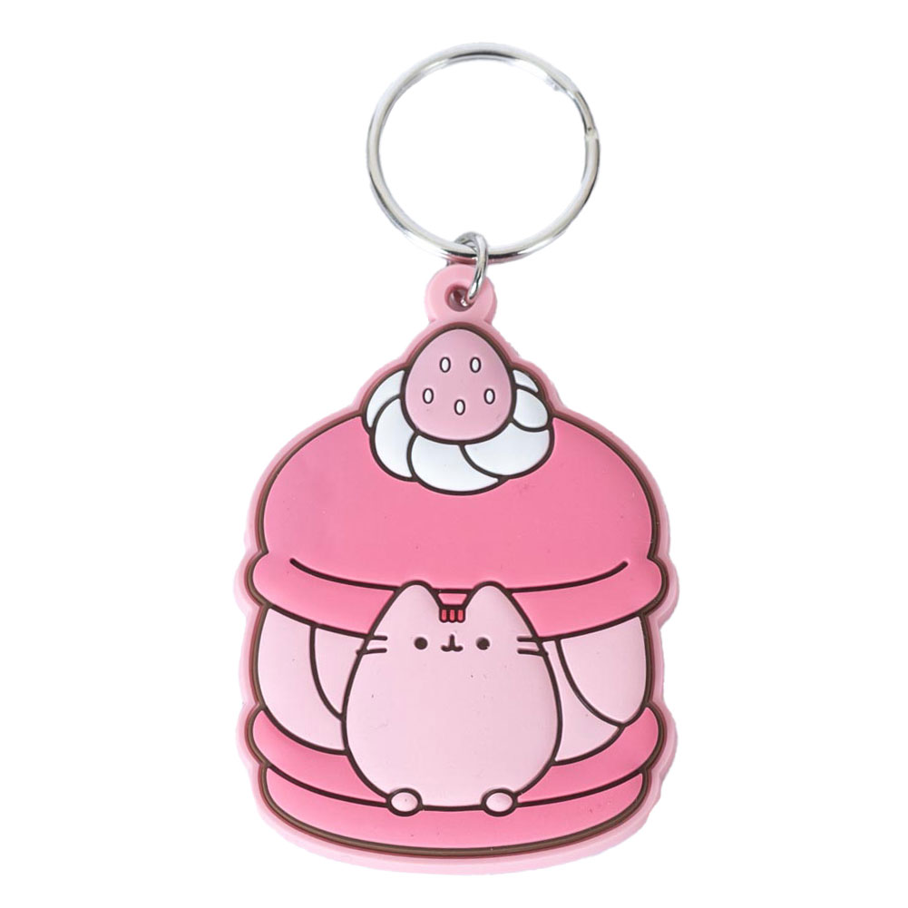 TM-07429-Pusheen-Strawberry-PVC-Keyring