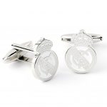 TM 07719 Real Madrid CF Silver Plated Formed Cufflinks