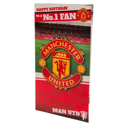 TM 02982 Manchester United FC Birthday Card No 1 Fan