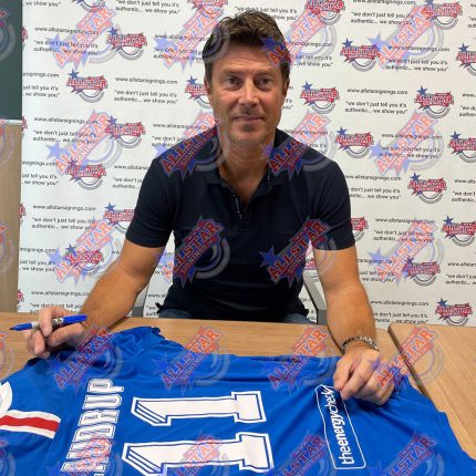 TM 03205 Rangers FC Laudrup Signed Shirt Framed