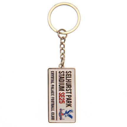 TM 03217 Crystal Palace FC Embossed Street Sign Keyring