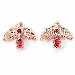 TM 03232 Harry Potter Rose Gold Plated Earrings Fawkes