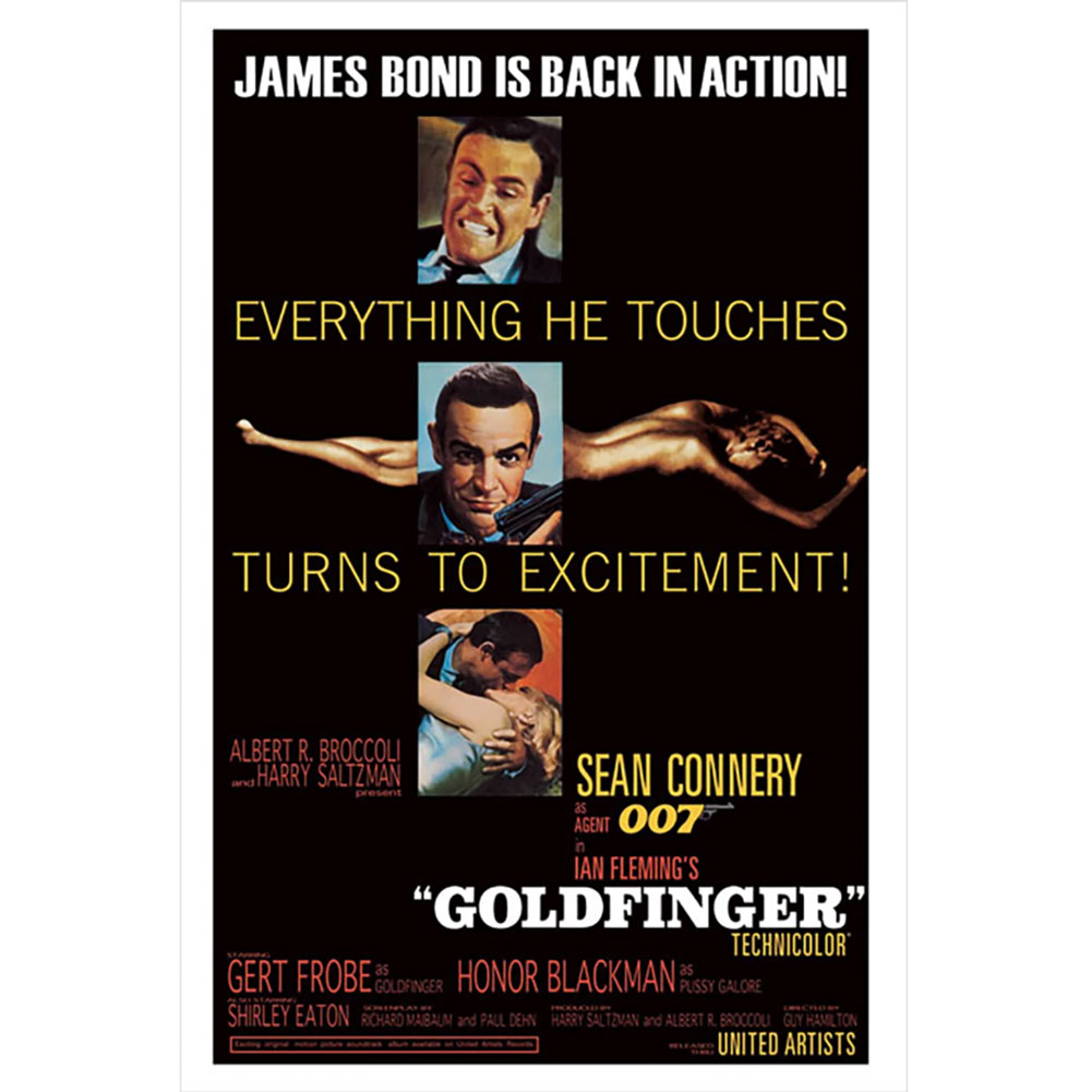 TM-03257-James-Bond-Poster-Goldfinger-215 TM 03257 James Bond Poster Goldfinger