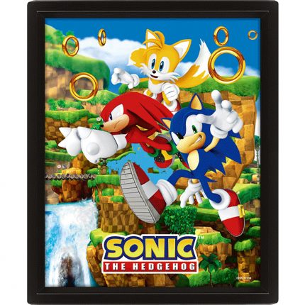 TM 03276 Sonic The Hedgehog Framed 3D Picture