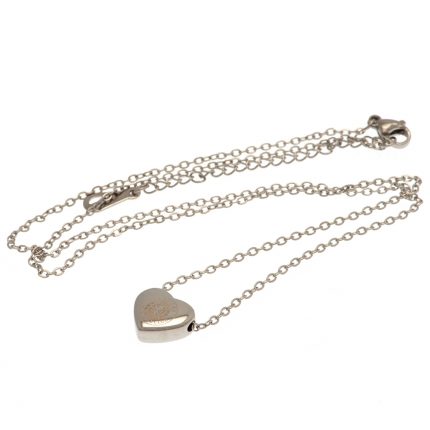 TM 03469 Rangers FC Stainless Steel Heart Necklace
