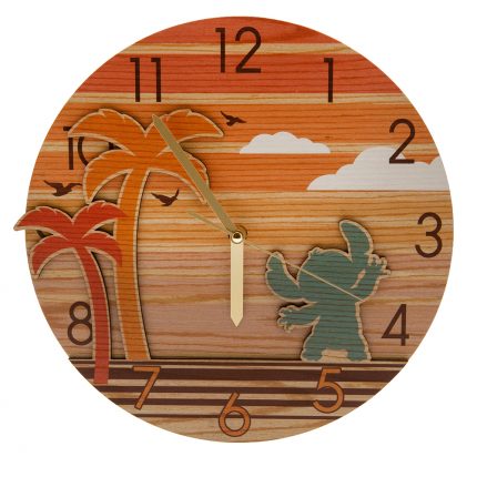 TM 03679 Lilo Stitch Premium Wooden Wall Clock