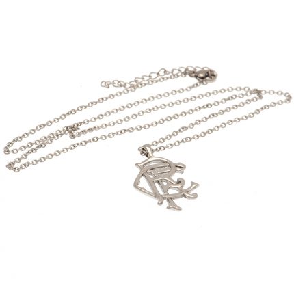 TM 03685 Rangers FC Scroll Crest Stainless Steel Pendant Chain