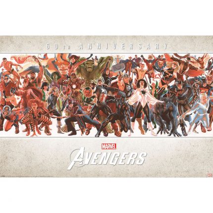 TM 03719 Avengers Poster 60th Anniversary