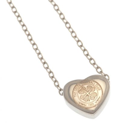 TM 03842 Celtic FC Stainless Steel Heart Necklace