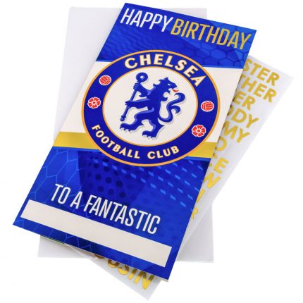 TM 03885 Chelsea FC Birthday Card Personalised
