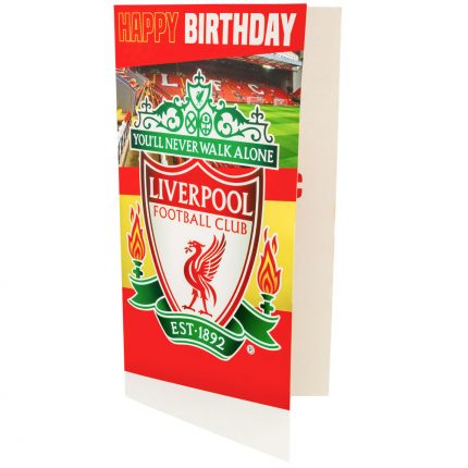 TM 03889 Liverpool FC Birthday Card Personalised
