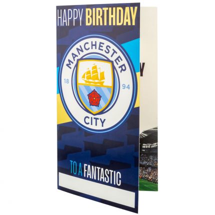 TM 03891 Manchester City FC Birthday Card Personalised