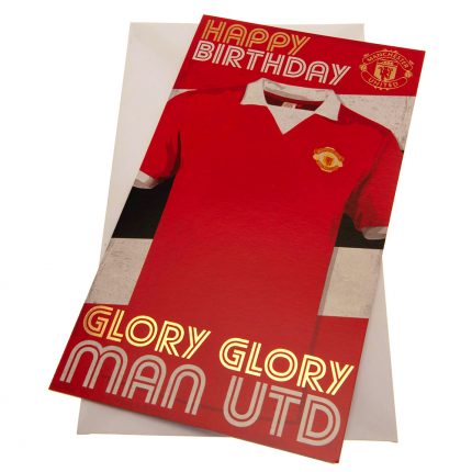 TM 03895 Manchester United FC Birthday Card Retro