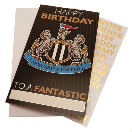 TM 03897 Newcastle United FC Birthday Card Personalised