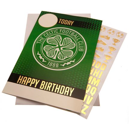 TM 03907 Celtic FC Birthday Card With Stickers