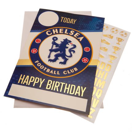 TM 03908 Chelsea FC Birthday Card With Stickers