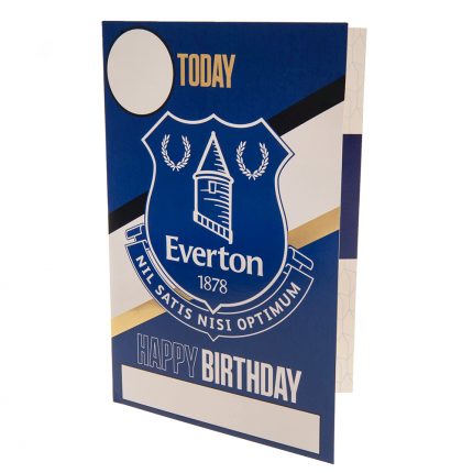 TM 03909 Everton FC Birthday Card With Stickers