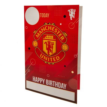 TM 03912 Manchester United FC Birthday Card With Stickers