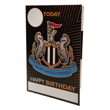 TM 03913 Newcastle United FC Birthday Card With Stickers