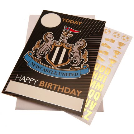 TM 03913 Newcastle United FC Birthday Card With Stickers