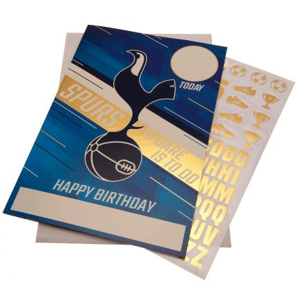 TM 03914 Tottenham Hotspur FC Birthday Card With Stickers