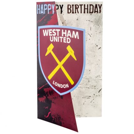 TM 03939 West Ham United FC Crest Birthday Card