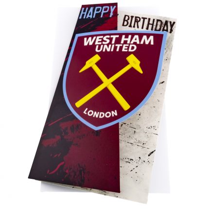 TM 03939 West Ham United FC Crest Birthday Card