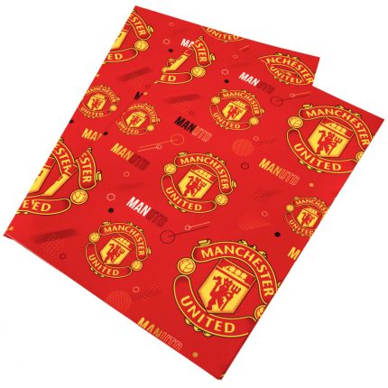 TM 03951 Manchester United FC Text Gift Wrap