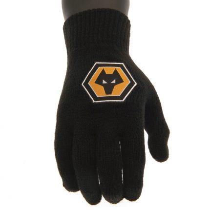 TM 03981 Wolverhampton Wanderers FC Knitted Gloves Junior