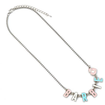 TM 04002 Barbie Silver Plated Enamel Letter Necklace