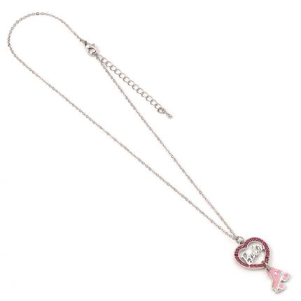 TM 04003 Barbie Silver Plated Heart Roller Skate Necklace