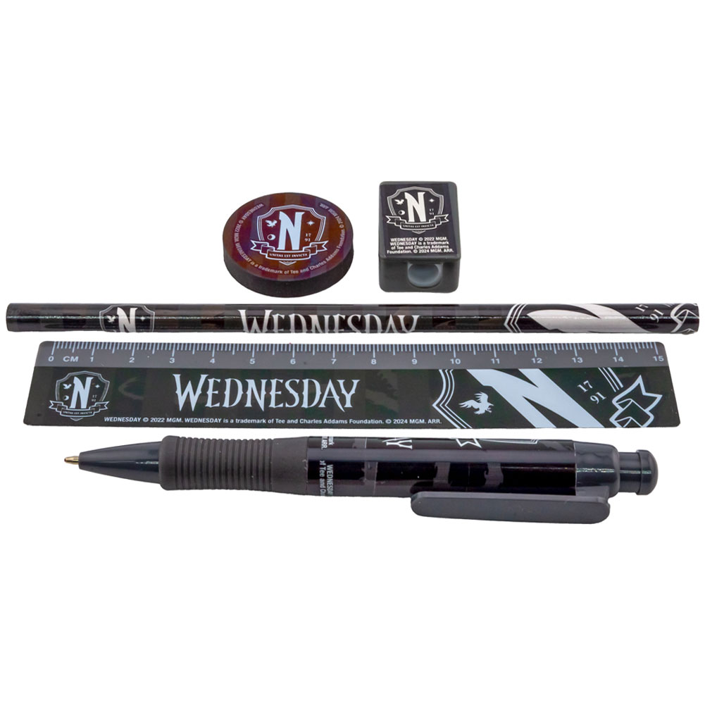 TM-04184-Wednesday-5pc-Stationery-Set TM 04184 Wednesday 5pc Stationery Set