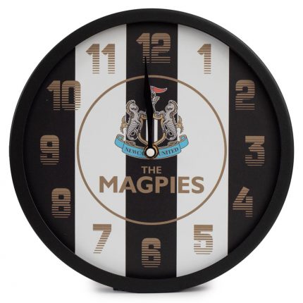 TM 04266 Newcastle United FC Metallic Wall Clock Stripe